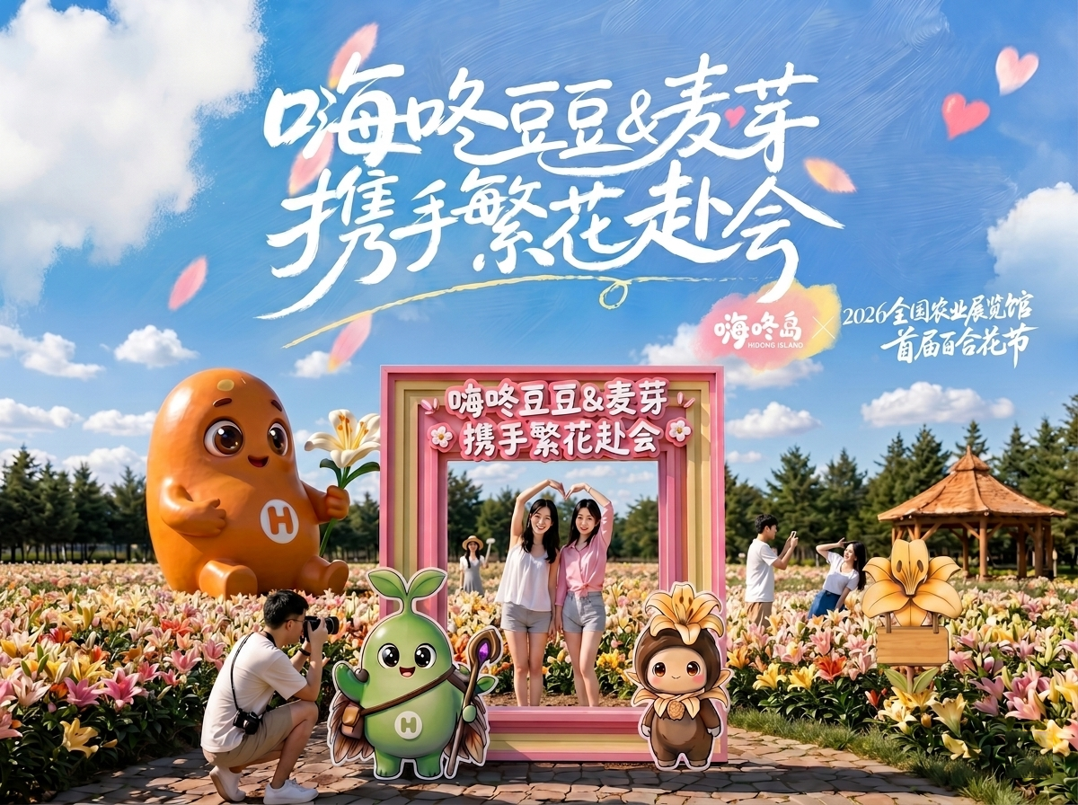 以繁花为礼，嗨咚豆豆 & 麦芽联袂赴美好百合盛会！萌力登场，快来“浇”个好朋友！