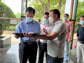 邓志喜副馆长带队检查外租单位疫情防控和安全生产工作